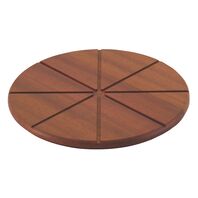 Tramontina 30 cm Jatobá wood pizza board with grooved sections
