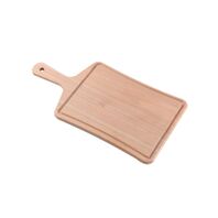 Wooden Board with Groove and Straight Handle - Delicate