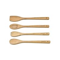 Tramontina 4-piece natural bamboo utensils set