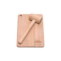 Tramontina Toc Toc set with Tauari wood board and meat tenderizer