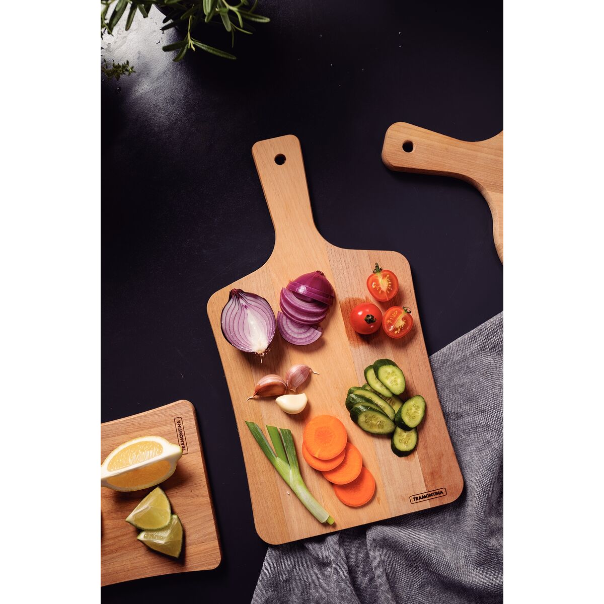 KIT TRAMONTINA DE TABUAS 3 PCS EM MADEIRA TAUARÍ COM ACABAMENTO LIXADO - SKU 10239669 - 6 image number 5