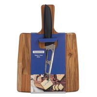 Kit T&aacute;bua com Faca para Queijo Tramontina em Madeira Teca finger FSC com Acabamento Lixado - SKU 10239417 - 5 image number 4