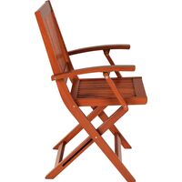 Cadeira de Madeira Tramontina Dobr&aacute;vel em Jatob&aacute; com Acabamento Eco Blindage com Bra&ccedil;os Cor Marrom - SKU 10872076 - 3 image number 2