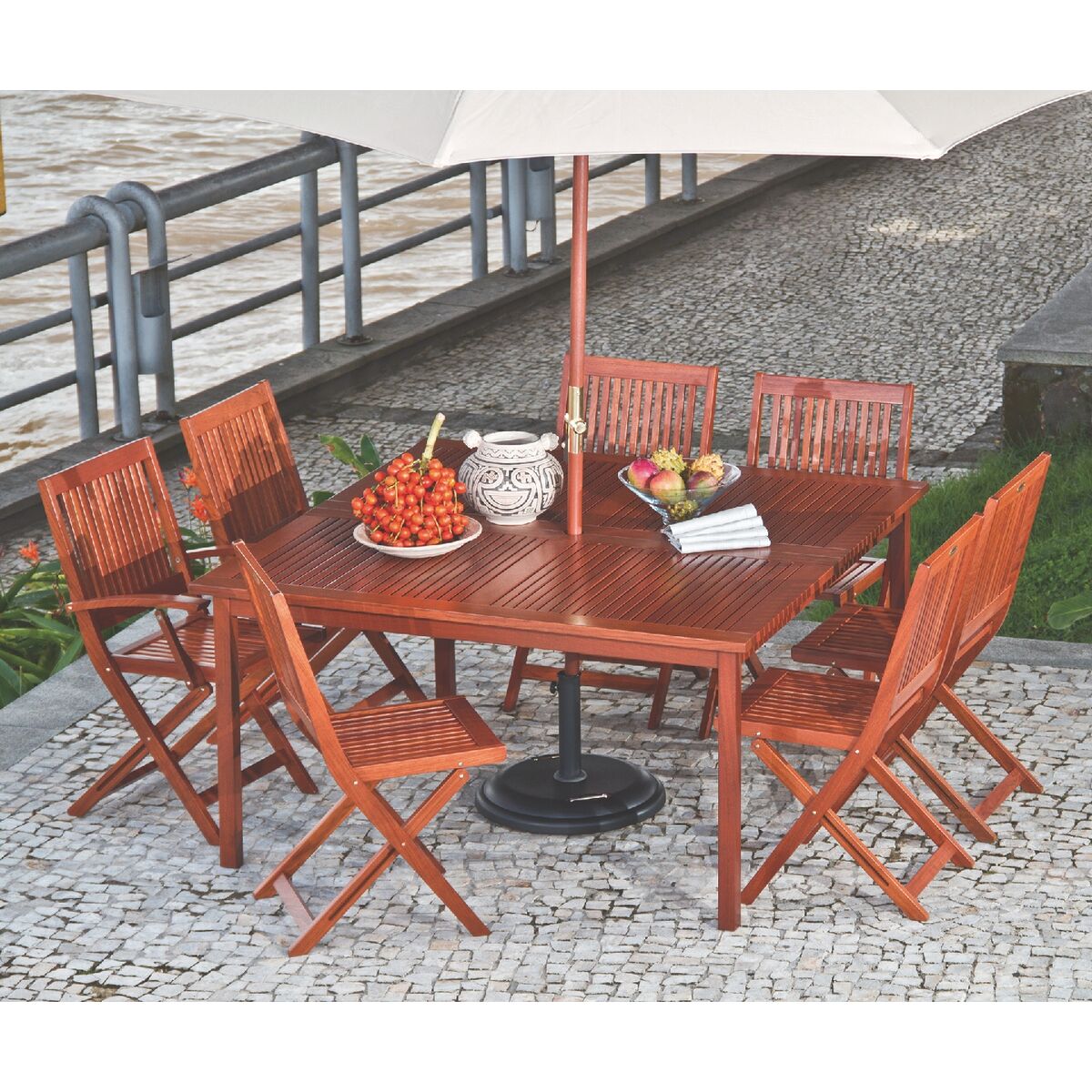 Cadeira de Madeira Tramontina Dobr&aacute;vel em Jatob&aacute; com Acabamento Eco Blindage com Bra&ccedil;os Cor Marrom - SKU 10872076 - 4 image number 3