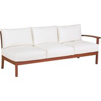 3 Seats Sofa Right Arm with Jatobá Wood and AcquaBlock UpholsteredFitt