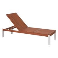 Chaise Longue for Pool with Jatobá Wood and Aluminum - Fitt
