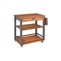 FSC Big Serving Cart with Wood + Stocks and Holders - Churrasco