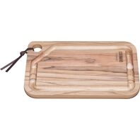 Tramontina 33x20-cm Rectangular Teka Wood Barbecue Cutting Board with a Natural Finish