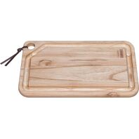Tramontina 40x24-cm Rectangular Teka Wood Barbecue Cutting Board with a Natural Finish