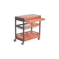 Barbecue Serving Cart in African Mahogany Wood