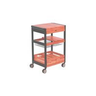 Barbecue Serving Cart in African Mahogany Wood