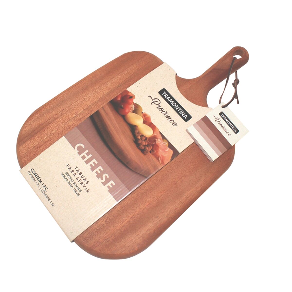Tramontina Provence 40x27 cm African mahogany cheese board with handle