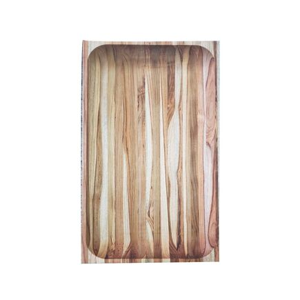 Gamela Media Tramontina em Madeira Teca com acabamento em Óleo Mineral. (450X280X50) - SKU 13470051