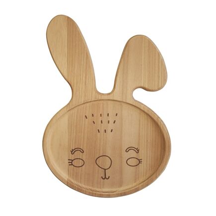 Prato Infantil Tramontina Coelho Le Petit em Madeira Tauari 19 cm