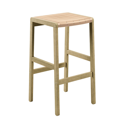 Banqueta Alta Tramontina Potenza Camur&ccedil;a em Madeira Tauari FSC com Acabamento Natural - SKU 13719380