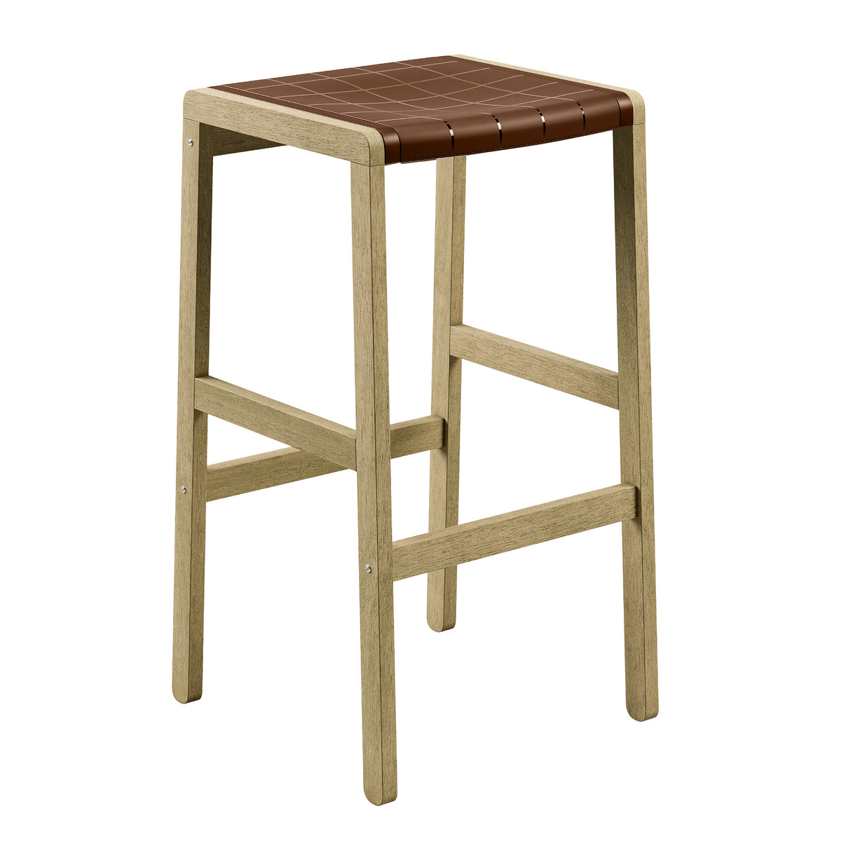 Banqueta Alta Tramontina Potenza Marrom em Madeira Tauari FSC com Acabamento Natural - SKU 13723380 - 1 image number 0