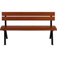 Banco de Madeira 3 Lugares com Base Fundida Preta Urban - SKU 13774196 - 3 image number 2
