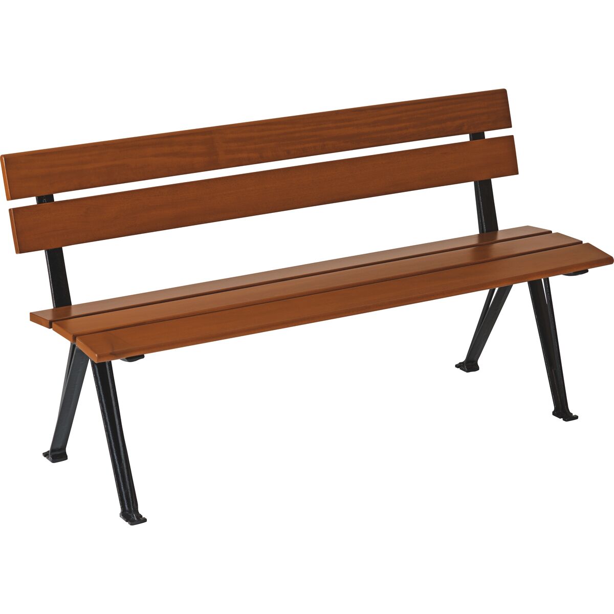 Banco de Madeira 3 Lugares com Base Fundida Preta Urban - SKU 13774196 - 1 image number 0