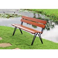 Banco de Madeira 3 Lugares com Base Fundida Preta Urban - SKU 13774196 - 4 image number 3