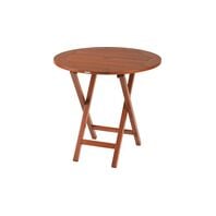 Round Folding Table 4 Seats Jatobá Wood with Eco Blindage - Fitt