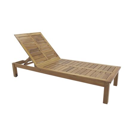 FSC ESPREGUICADEIRA TRAMONTINA EM MADEIRA TECA COM ACABAMENTO NATURAL LIXADO - SKU 13889351