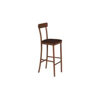 Coffee Upholstered Viena high stool (Almond)