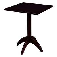 Mesa de Madeira Tramontina Quadrada em Madeira Tauarí Castanho Escuro 4 Lugares 60 cm Cor Castanho escuro - SKU 14008460 - 1 image number 0