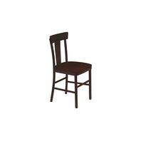 Coffee Upholstered Armless Viena Adele Chair (Tobacco)