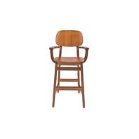 Tramontina Piazza London Tauari wood high chair with almond varnish finish