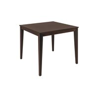 Tramontina London 80 cm square table in dark brown-colored Tauari wood, seats 4