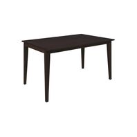 Tramontina London rectangular table in dark brown-colored Tauari wood, seats 6