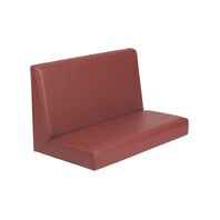 Tramontina Piazza booth cushion with smooth wine-colored leatherette upholstery, 1.2 m