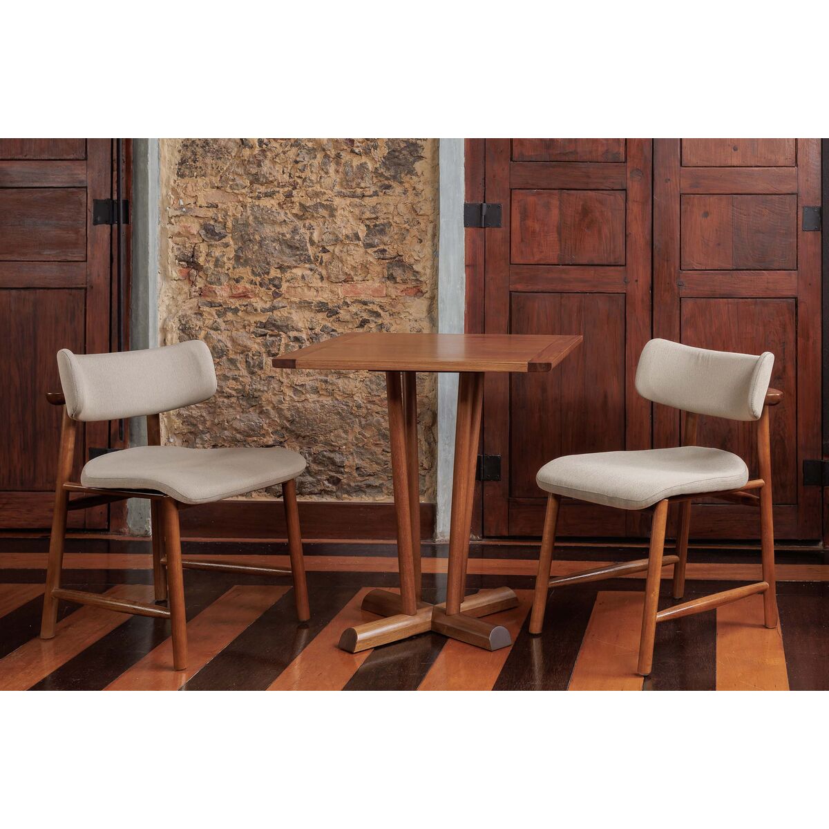 Mesa de Madeira Tramontina Ritmo Maruja 600 mm em Madeira Tauar&iacute; Am&ecirc;ndoa - SKU 14326081 - 3 image number 2