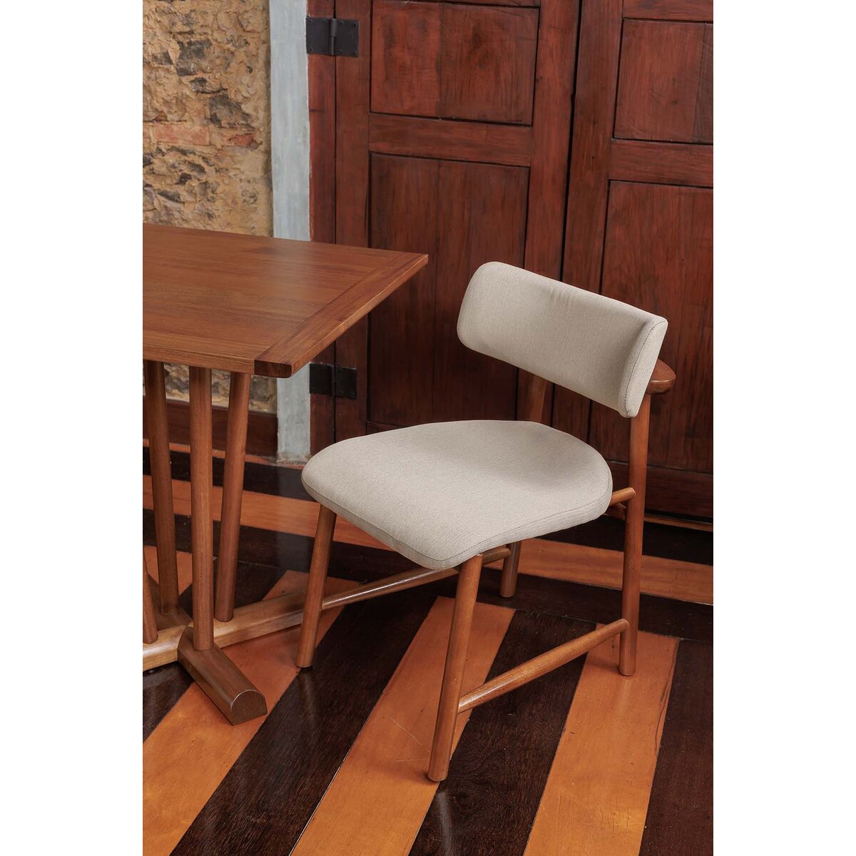 Mesa de Madeira Tramontina Ritmo Maruja 600 mm em Madeira Tauar&iacute; Am&ecirc;ndoa - SKU 14326081 - 4 image number 3