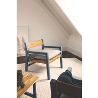 Poltrona com Estofado Tramontina Mistral em Madeira Teca e Tauari com Acabamento Envernizado Cor Cinza - SKU 14562051 - 7 image number 6