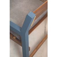 Poltrona com Estofado Tramontina Mistral em Madeira Teca e Tauari com Acabamento Envernizado Cor Cinza - SKU 14562051 - 10 image number 9