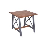 Tramontina 80cm Teak and Tauari Wood Mistral Square Table with a Varnished Finish