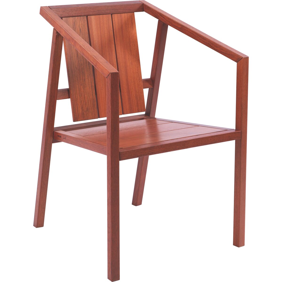 
Tramontina Lanati FSC Jatobá Wood Chair with Wood Armrests and Backrest
