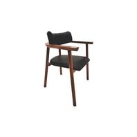 
Tramontina Maruja Ritmo Tauari Wood Chair with Black Upholstery

