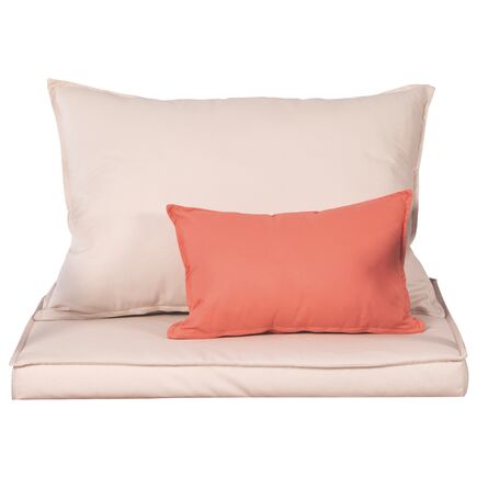 Estofado para Poltrona Tramontina Mood em Tecido Imperme&aacute;vel Bege e Coral - SKU 14990005 - 1