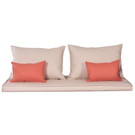 Estofado para Sof&aacute; Tramontina Mood em Tecido Imperme&aacute;vel Bege e Coral - SKU 14991005