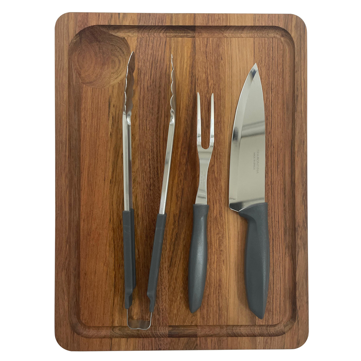 Kit Esta&ccedil;&atilde;o de Corte de 40x30 cm em Madeira Jatob&aacute; com brancal e acabamento em &Oacute;leo - SKU 10239759 - 1 image number 0