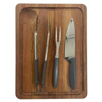 Kit Esta&ccedil;&atilde;o de Corte de 40x30 cm em Madeira Jatob&aacute; com brancal e acabamento em &Oacute;leo - SKU 10239759 - 1 image number 0
