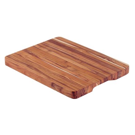 T&aacute;bua Com Empunhadura Churrasco Tramontina em Madeira Teca FSC com Acabamento em &Oacute;leo Mineral 40x30 cm - SKU 13087351