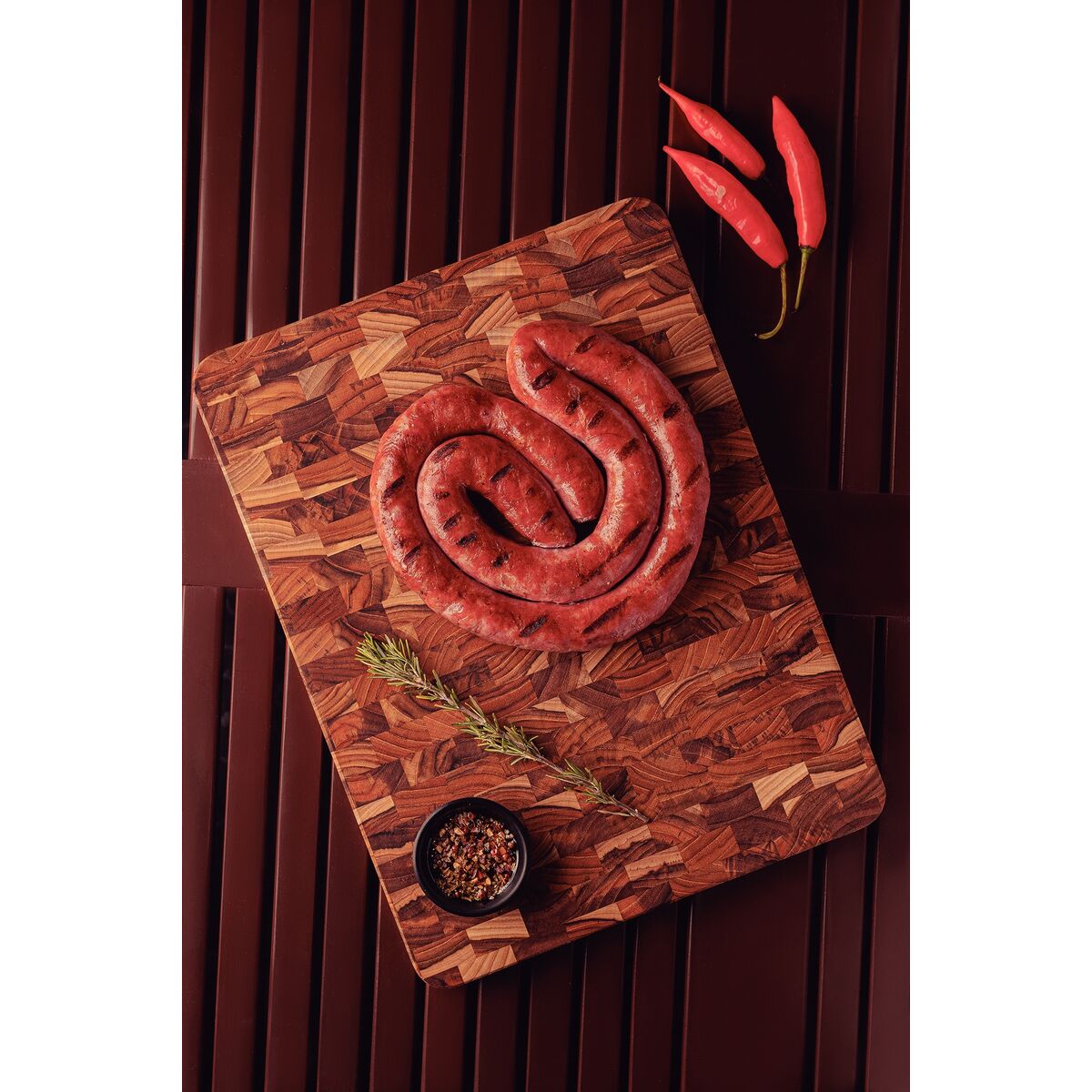 T&aacute;bua Cubus Tramontina Churrasco em Madeira Teca com Empunhadura 40 x 30 cm Cor Natural - SKU 13093351 - 3 image number 2
