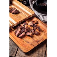 Kit T&aacute;bua e Bandeja Tramontina Churrasco em Madeira Teca com Acabamento em &Oacute;leo Mineral 40 x 30 cm Cor Natural - SKU 13094351 - 5 image number 4