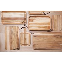 T&aacute;bua para Churrasco Tramontina Retangular com Cabo em Madeira Teca com Acabamento Natural 40 x 21 cm - SKU 13210052 - 2 image number 1