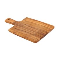 Tábua Retangular Tramontina Kitchen em Madeira Teca com Cabo 34x23,3 cm
