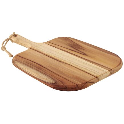 Tramontina Provence cheese and cold cuts board in FSC teak wood with handle 40x28cm
