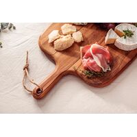 T&aacute;bua para Queijos e Frios Tramontina Provence em Madeira Teca FSC com Cabo 40x28cm - SKU 13409351 - 2 image number 1